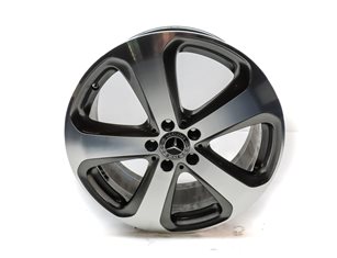 16-23 GLC300 GLC350e X253 19X8 INCH 5 SPOKE WHEEL RIM MACHINED w/ BLACK POCKETS — exact item pictured